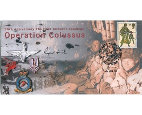 Nato General: 60Th Anniversary Of The First Airborne Landings Operation Colussus Cover Signed By General Sir Rupert Smith Goo
