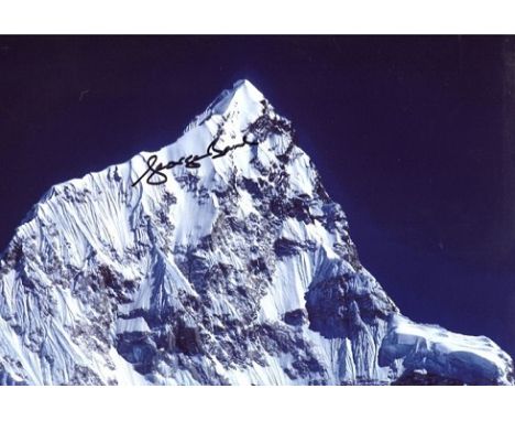 George Band Mount Everest 8x12 inch photo ofMount Everest, signed by the late George Band, member of the 1953 Expeditiondurin