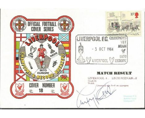 Paul Walsh Signed Liverpool 1984 First Day Cover  Good condition.  All items come with a Certificate of Authenticity and can 