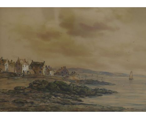 John Hamilton Glass (Exh. 1890-1925), watercolour, 'Pittenweem, Fifeshire', 29 x 36.5cm