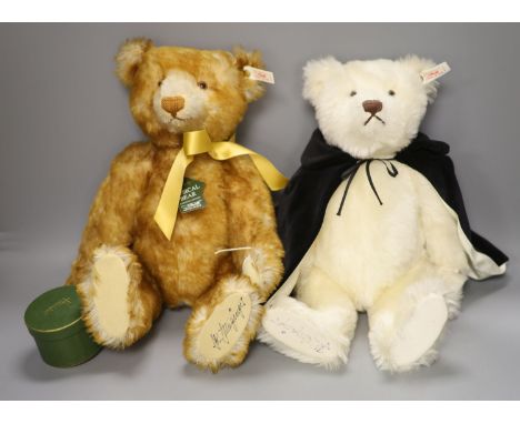 Steiff 'Opera' bear, box and certificate and Harrods Steiff musical, box and certificate (2)