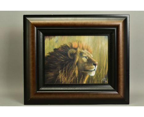 JONATHAN TRUSS (BRITISH 1960), 'Braveheart', a Limited Edition portrait of a Lion, signed bottom right with certificate, imag