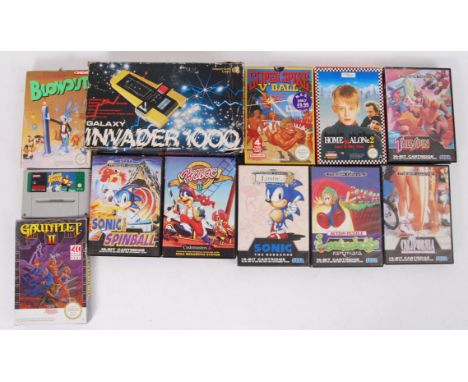 A set of original 1990's game console games for Nintendo, Sega Mega drive etc. Titles include, Home Alone Lost In New York, S