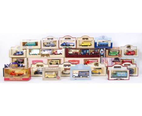 A collection of orignal diecast cars by Corgi &amp; Lledo Days Gone By range. Models include Goodnight Sweetheart, Unigate tr