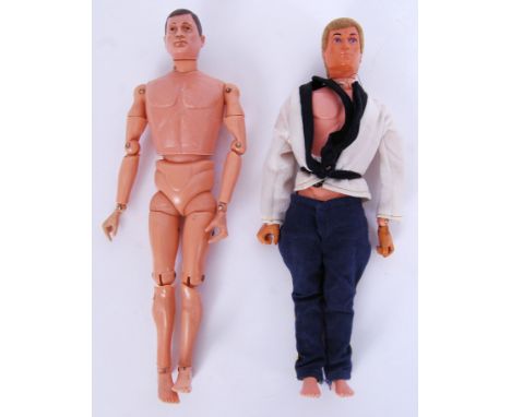 2x original 1960's vintage Action Men by Palitoy. One with clothing. Both with makers marks to reverse.

POSTAGE: Worldwide P