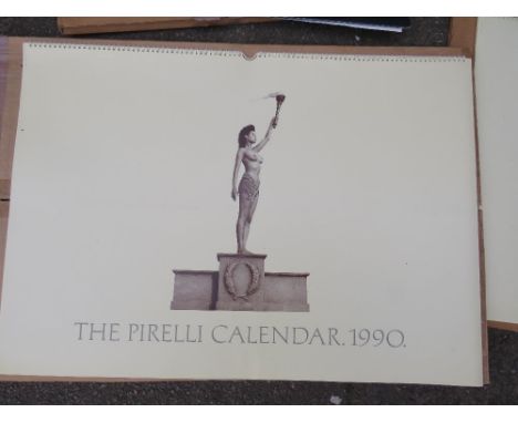 Six boxed vintage Pirelli calendars 