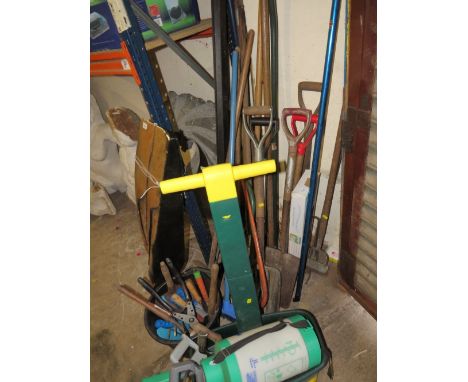 A selection of garden tools 