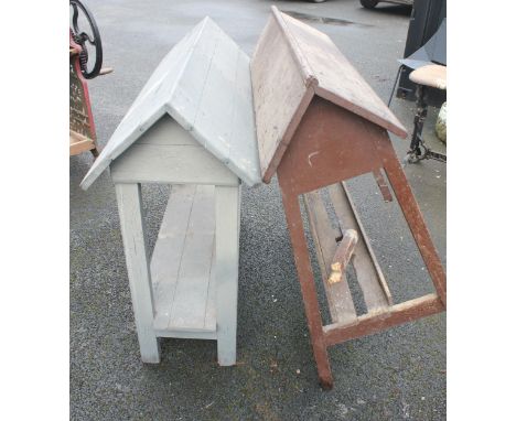 A Victorian painted pine saddle rack, of freestanding form, upon legs of rectangular section united by an under shelf, 110cm 