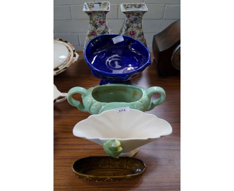 A mixed lot of assorted ceramics to include Sylvac, a pair of floral vases etc.