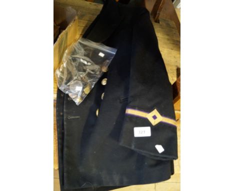 A vintage gentleman's dinner jacket together with assorted coins, etc.