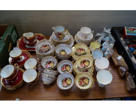 A quantity of assorted ceramics to include Aynsley bone china tea service, Stanley bone china tea service etc.