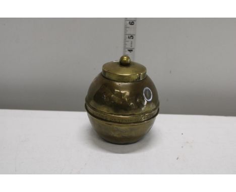 A Brass Liptons Souvenir Tea caddy 