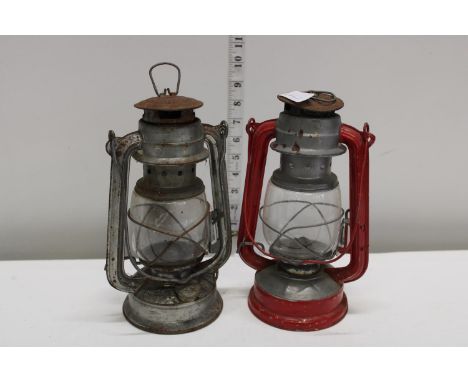 Two Tilley lamp style lamps 