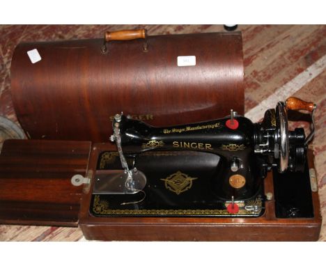 A vintage Singer sewing machine 