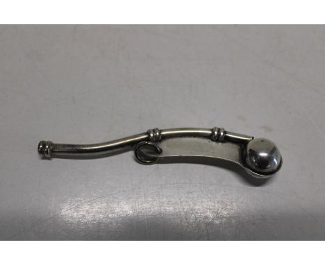A Bosun's whistle with military broad arrow mark 