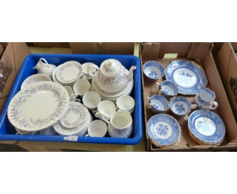 A Wedgwood dinner service, Angela pattern, together with a Copeland Spode part tea service (2)