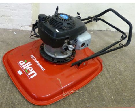 An Allen 453 Professional petrol powered hover mower with Honda engine