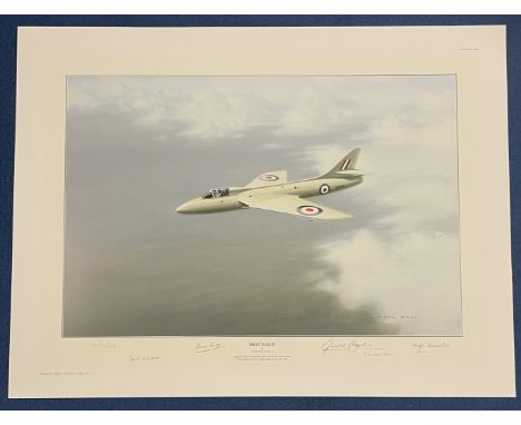 Five Signed Gerald Coulson Colour Artist Proof Print titled First Flight. Artist proof 35/50. Signed in pencil by Neville Duk