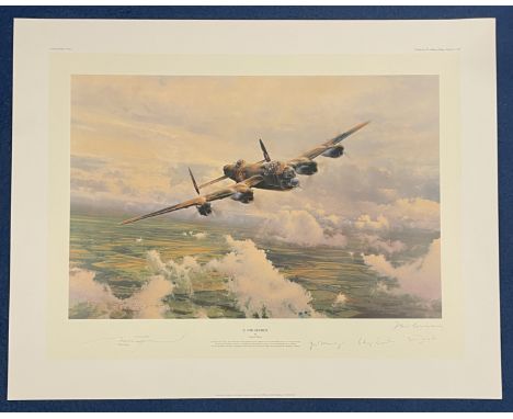 Five Signed Robert Taylor Colour Print Titled G for George. Signed in Pencil by the Artist, Dave Fellowes, Flying Officer HAR