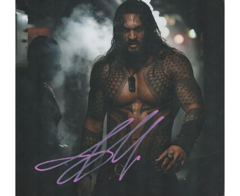 Jason Momoa signed Aquaman 10x8 colour photo. Joseph Jason Namakaeha Momoa (born August 1, 1979) is an American actor. He mad