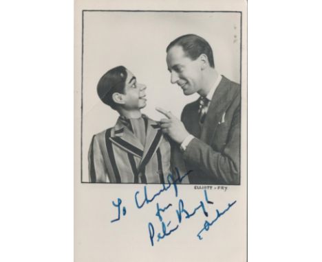 Peter Brough and Archie Andrews signed 6x4 black and white photo. Peter Brough (26 February 1916 - 3 June 1999) was an Englis