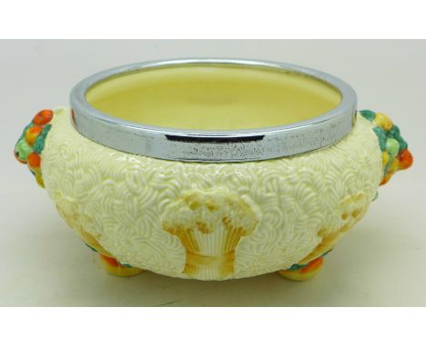 A Clarice Cliff Celtic Harvest bowl, restored
