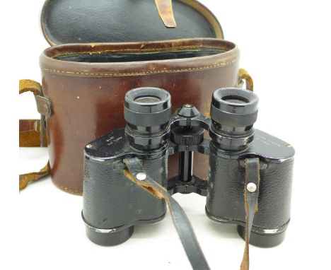 A pair of 8x32 The 'Luma' binoculars, Dolland, London, No. 34553, cased