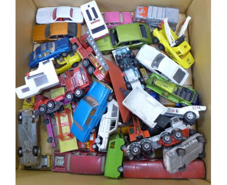 Die-cast model vehicles, Matchbox, Corgi, etc.