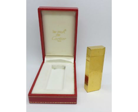 A 'must de Cartier' lighter, Paris, boxed