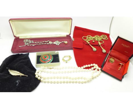 Designer jewellery including Christian Dior, Murat Peris, Sphinx, Florenza, etc.