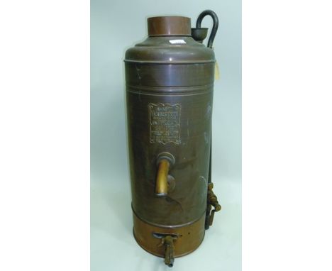 EWARTS VICTOR-GEYSER manufactured by Ewarts & Sons, Euston Road, London, upper body and fittings, overall height 70cm (sold a