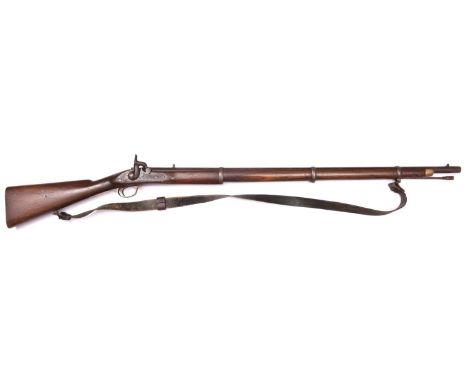 *A .662 Enfield pattern 3 band percussion musket, barrel 36" with standing rearsight, B?ham black powder proved for 1 oz of s