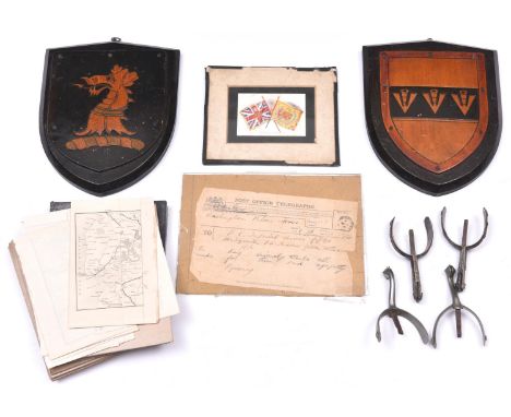 A Post Office Telegram from Buckingham Palace on the death of King Edward VII, dated 9/5/1910, to the Imperial Service Rifles