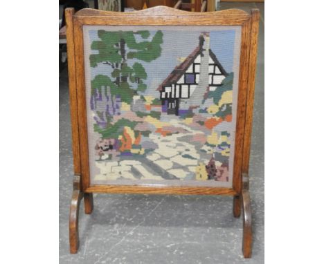OAK TAPESTRY INSET FIRESCREEN 