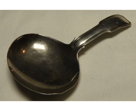 SILVER GEORGIAN CADDY SPOON JOSEPH WILMORE BIRMINGHAM 1818 10.9G 