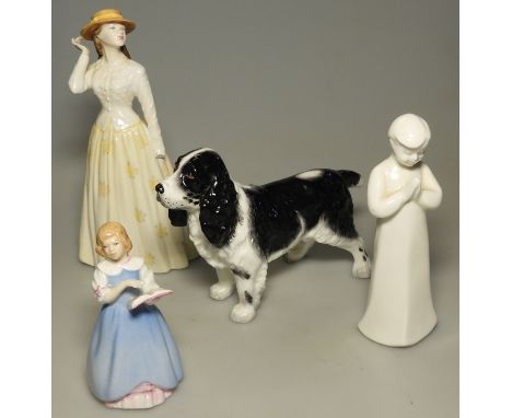 ROYAL DOULTON FIRST RECITAL & 3 OTHER FIGURES 