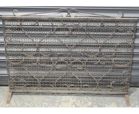 WROUGHT IRON FIREGUARD 