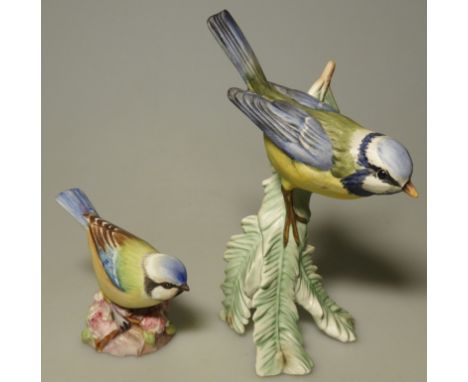 ROYAL WORCETSER BLUETIT 3199 & GOEBEL BLUETIT 3300615 