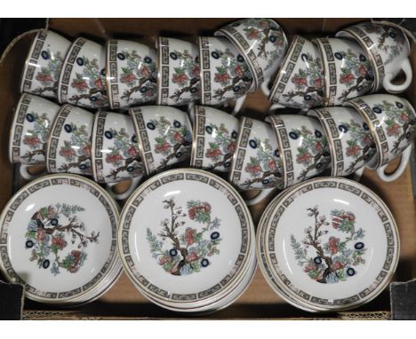BURSLEM INDIAN TREE CUPS & SAUCERS 