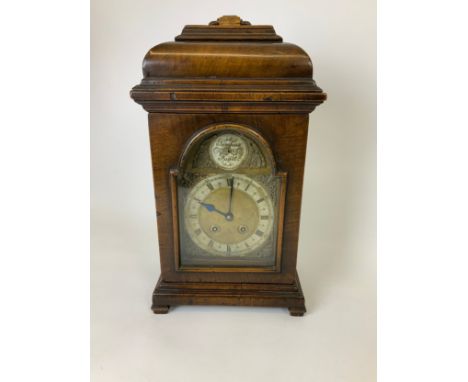 Georgian Cased Bell Top Bracket/Table Clock with Later Movement - 50cm H 