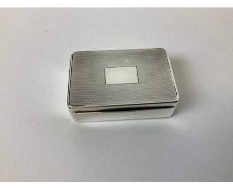 Sampson Mordan George V Silver Snuff/Vesta Box - Pat No: 275405 - Rd No: 728449 
