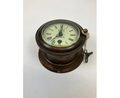 Smiths Enfield 1911 Bulkhead Clock - Working Order 