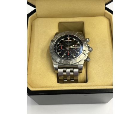 A Breitling Chronometer stainless steel watch, inc. box and documents, model No:3029077