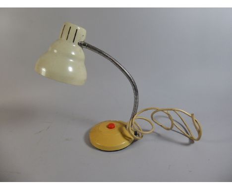 A Vintage MG Reading Lamp with Adjustable Stalk 