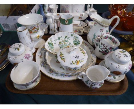 A Tray of Ceramic to Include Aynsley, Wedgwood, Royal Worcester Etc