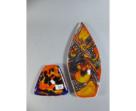 Two Poole Delphis Dishes 