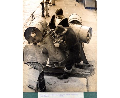 Of Royal Naval interest: an album of World War Two press photographs, various subjects including aerial attacks on U-boats, c