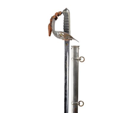 A British pattern 1895 infantry officer's sword, originally carried by Major General Charles Rudyerd Simpson, Linconshire Reg