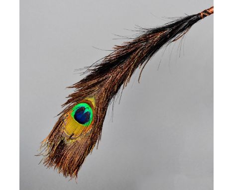 The historic peacock cap feather of Ye Mingchen, governor of Guangdong during the early stages of the 2nd Anglo-Chinese war (