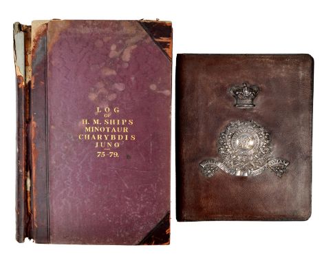 A bound set of midshipman's logs kept by the future Admiral Sir Richard Henry Peirse, K.C.B., K.B.E., M.V.O., D.L., between A